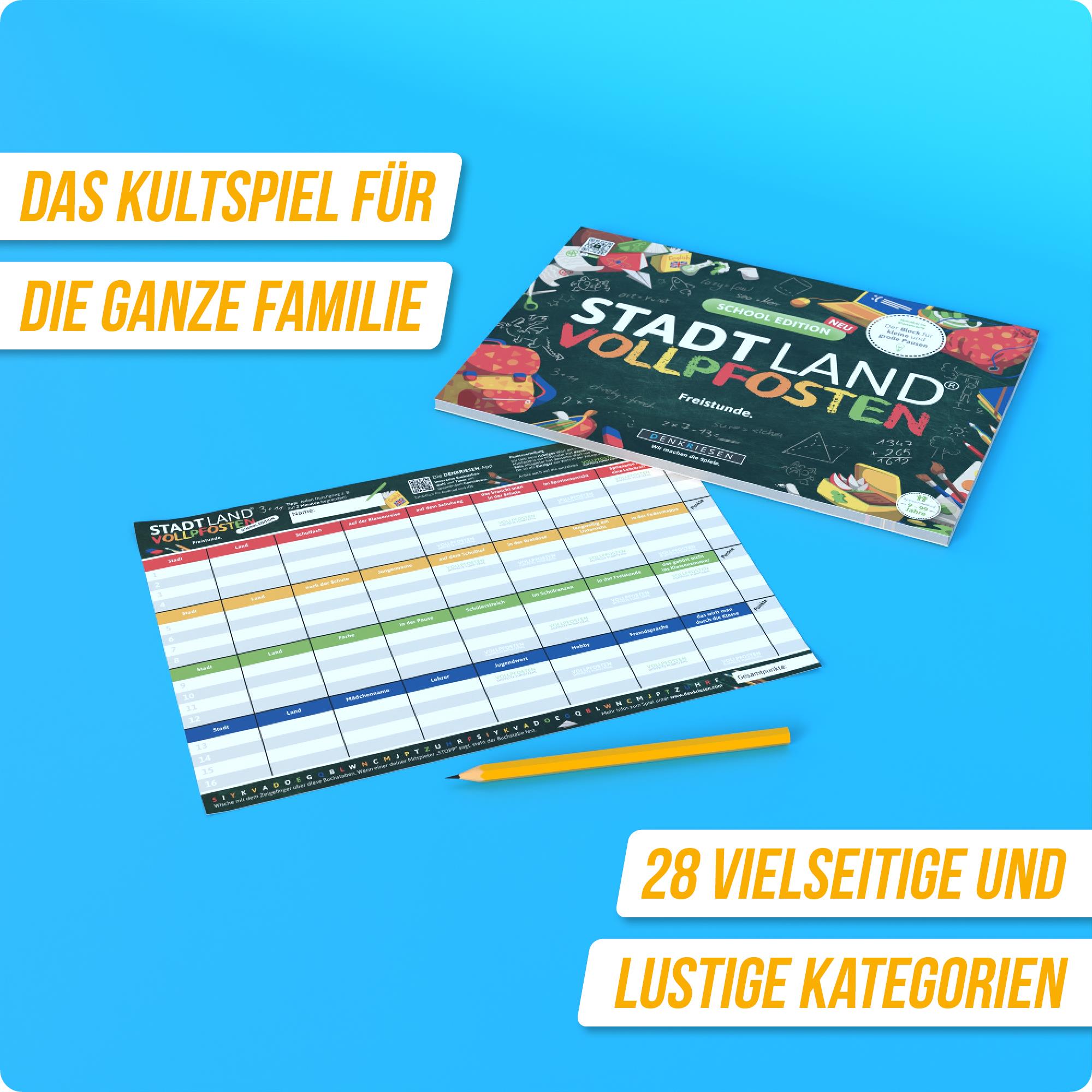 DENKRIESEN - STADT LAND VOLLPFOSTEN® - SCHOOL EDITION - Freistunde.