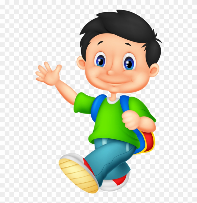 Free: Boy Clipart School Student - Cartoon School Boy - nohat.cc