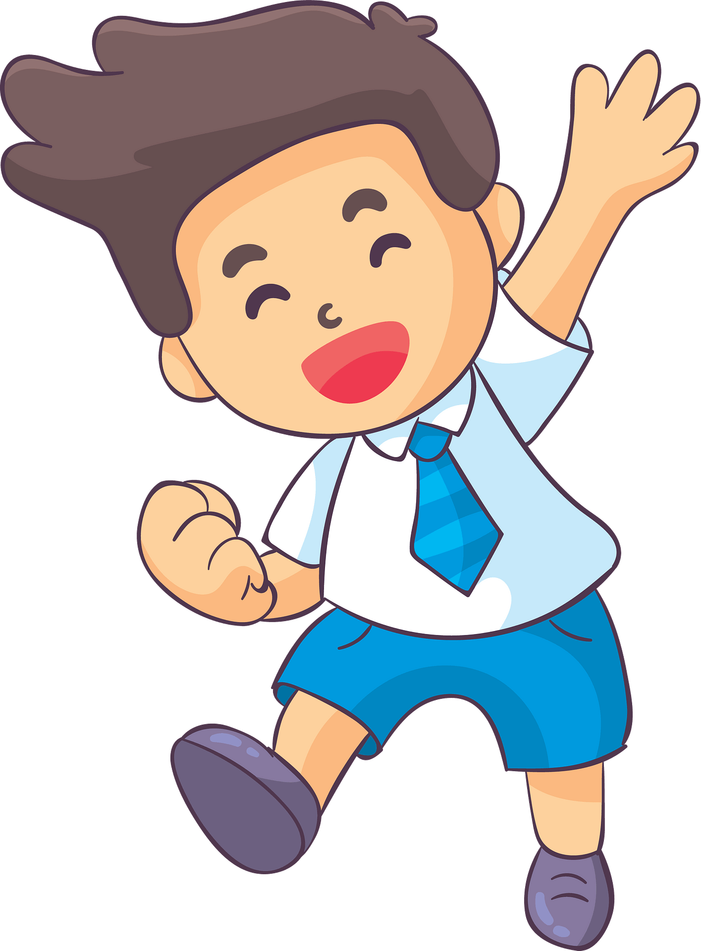 Laughing schoolboy - Free vector clipart images on clipart library.com