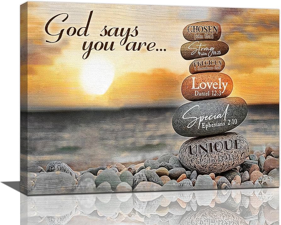 Zen Wall Art Christian Bible Verse Canvas Prints Religious ...