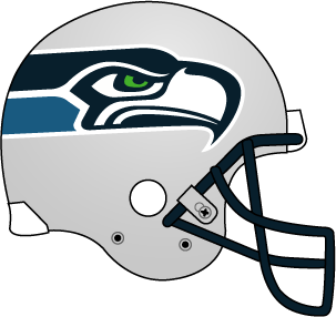 sea hawks iogo on helment drawing
