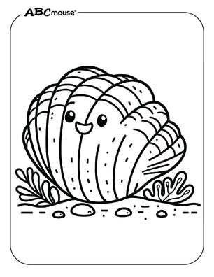 sea shells coloring pages