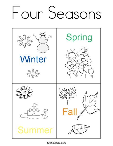 seasonal coloring pages