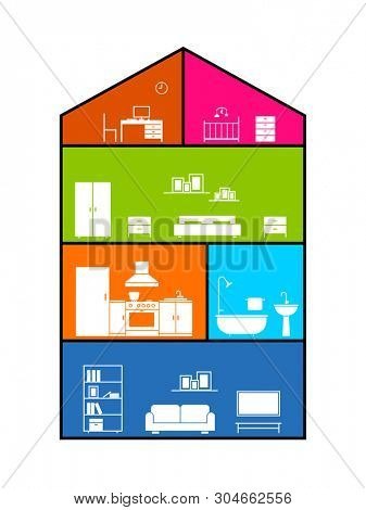 Cross Section House. Image &amp; Photo (Free Trial) | Bigstock