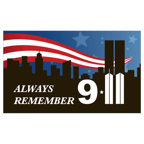 9 11 Remembrance 3ft x 5ft Nylon Flag