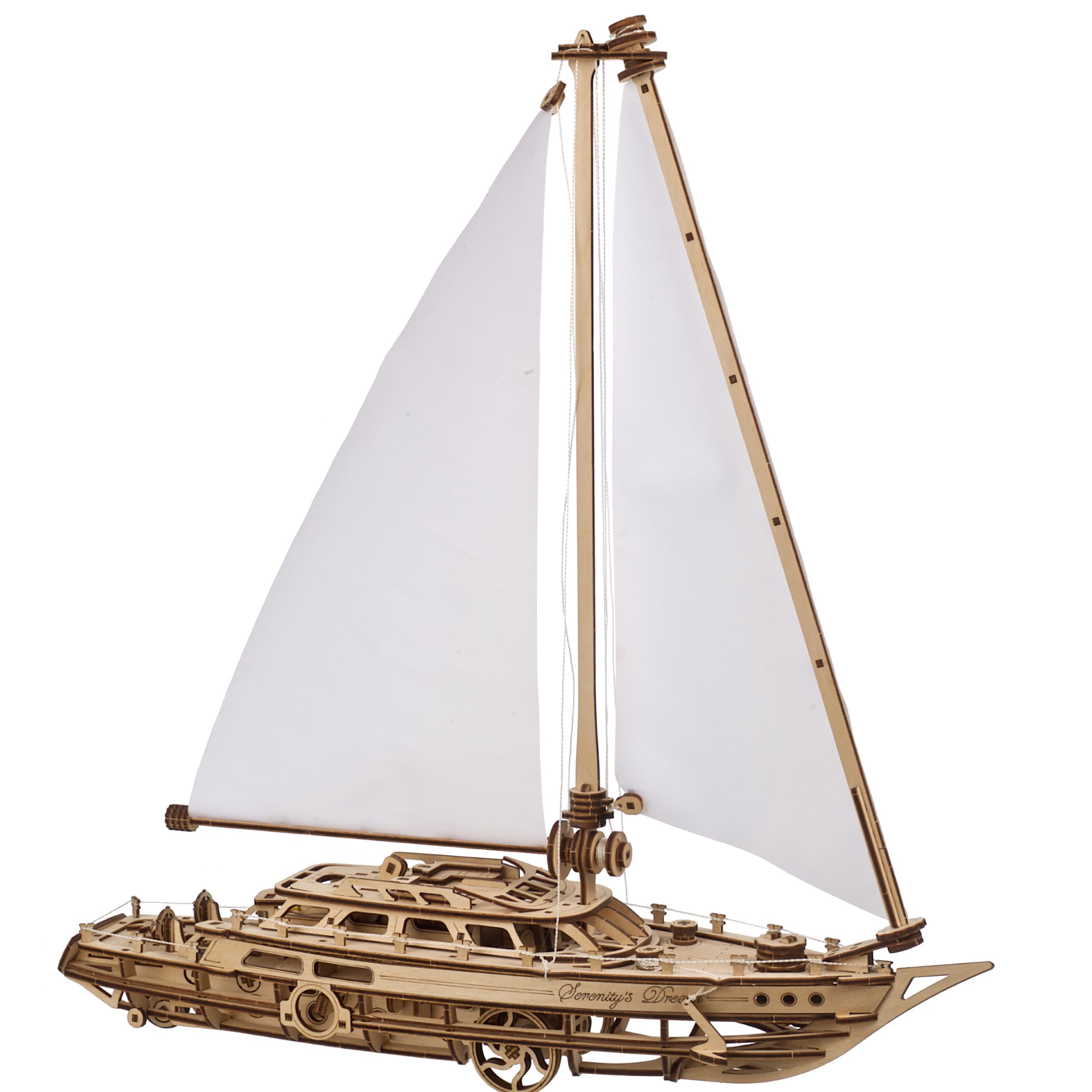 UGEARS Serenitys Traum Segelschiff Modellbausatz - Holzpuzzle ...