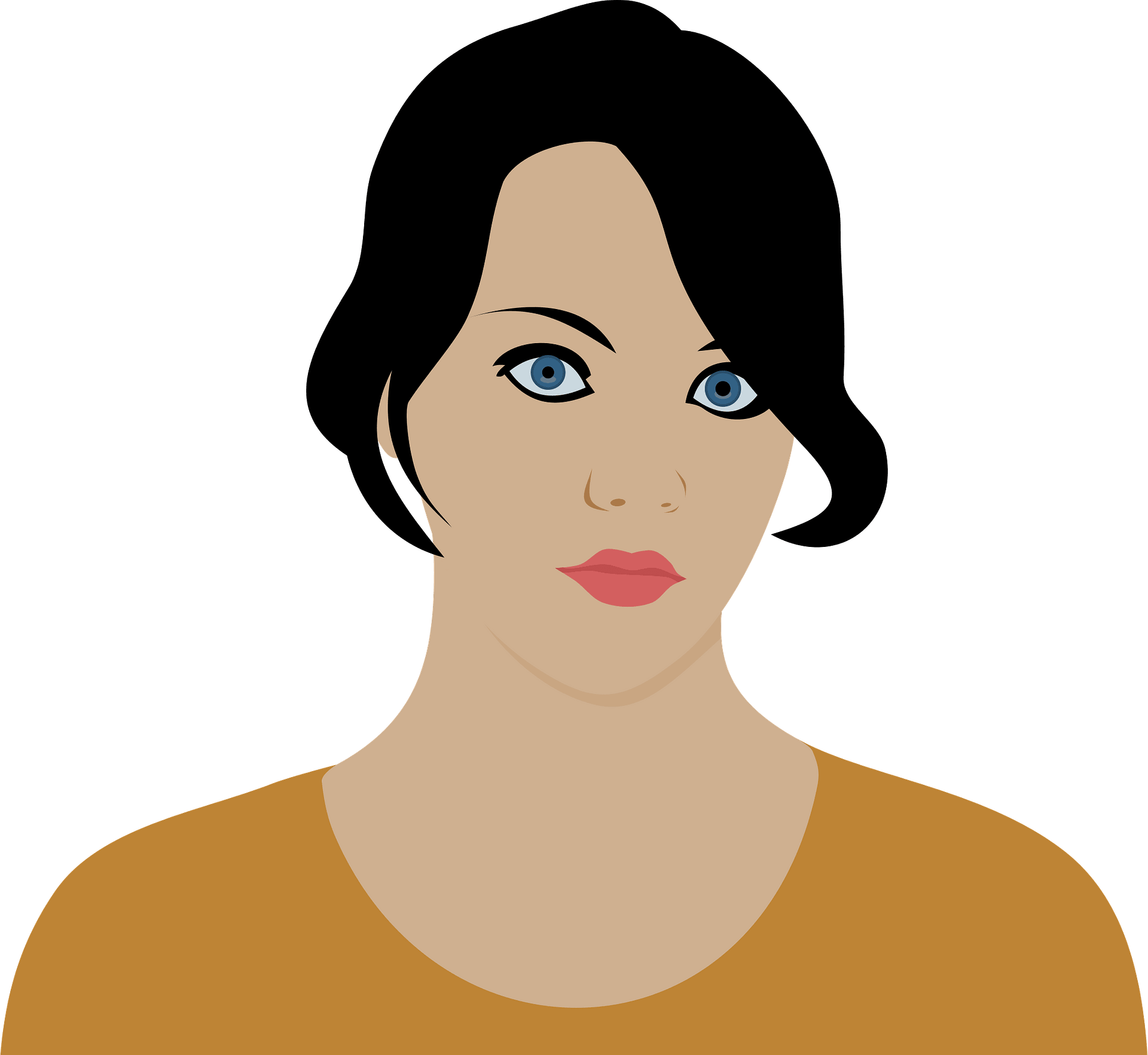 Serious Woman - Free vector clipart images on clipart library.com