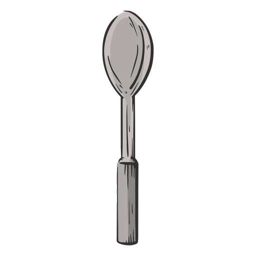 Serving Spoon Colored Hand Drawn PNG &amp; SVG Design For T-Shirts