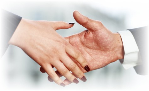 Look em in the eye when shaking hands | ....@ the intersection of ...