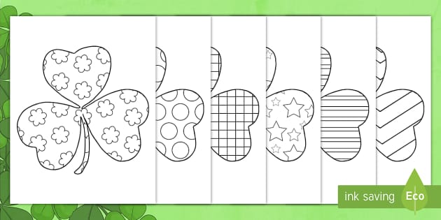 shamrock to color