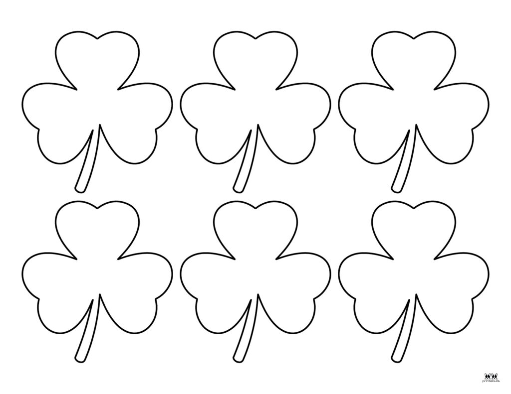 Shamrock Templates &amp; Coloring Pages - 30 FREE Printables | Printabulls