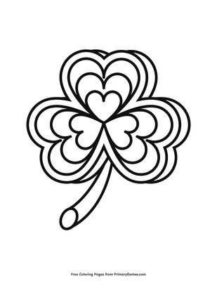 Shamrock Coloring Page • FREE Printable PDF from PrimaryGames