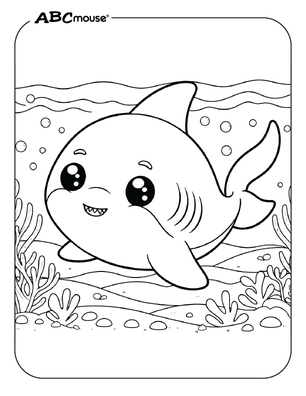shark coloring pages kids