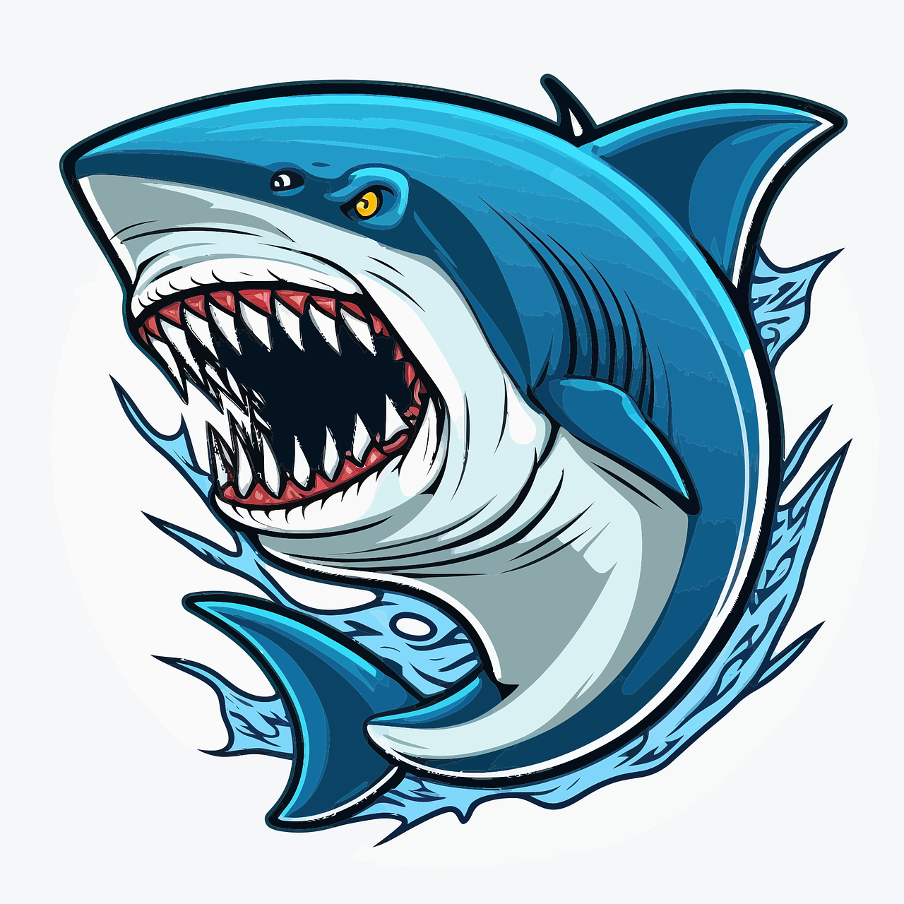 Download Shark, Jaws, Fish. Royalty-Free Vector Graphic - Pixabay