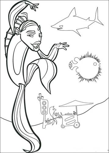 Kids-n-fun.com | 13 coloring pages of Shark Tale
