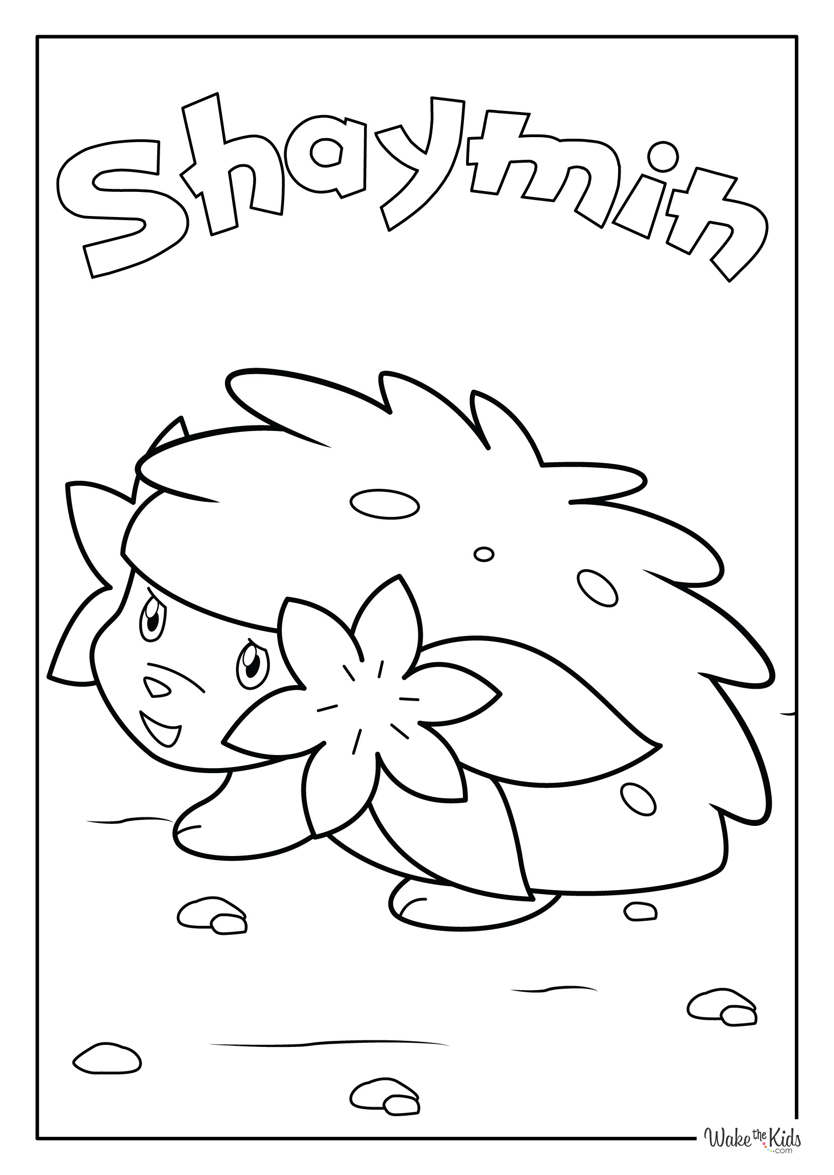 shaymin sky form coloring pages