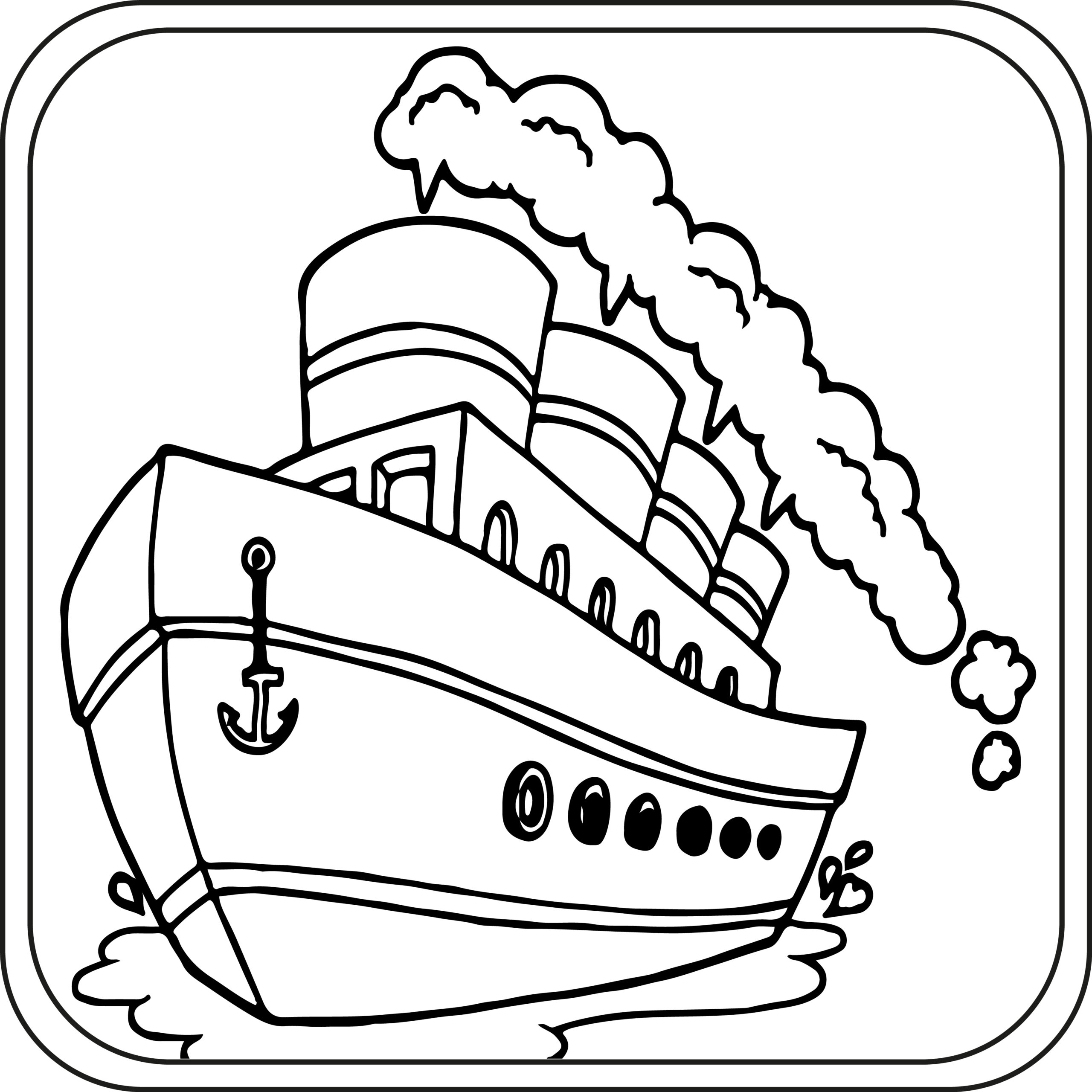 ships Coloring Pages Preschool | Kindergarten | First Grade | Made ...