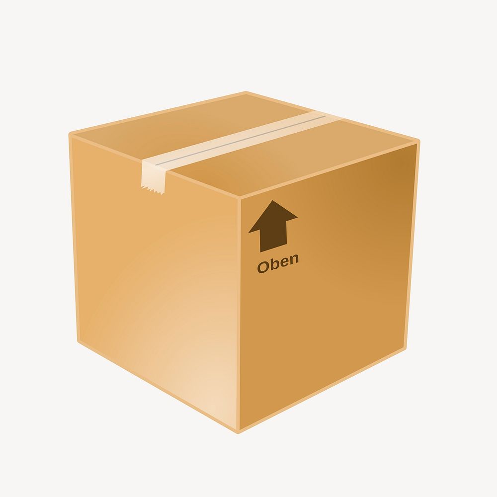 shipping box cliparts