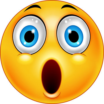 Surprised emoticon smiley Stock-Vektorgrafik | Adobe Stock