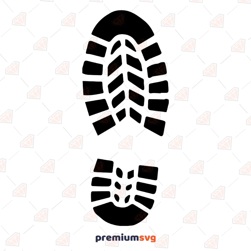 shoe print clipart