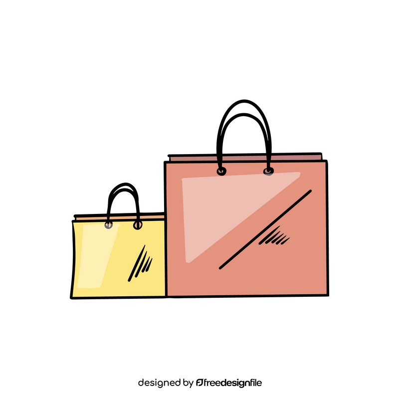 shopping bags clipart