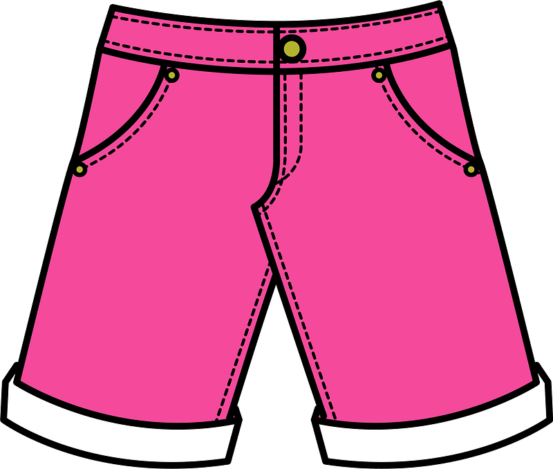Pink Shorts - Free vector clipart images on clipart library.com