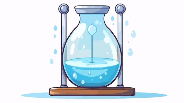 Cartoon Vector Shower with Egg Timer | Premium AI-generated vector