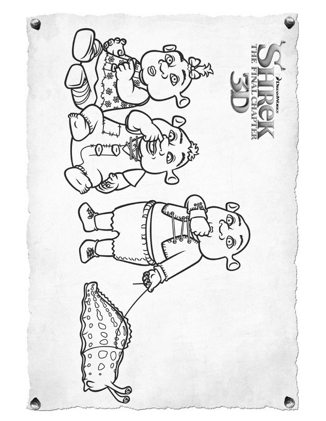 Shrek ogre babies coloring pages - Hellokids.com