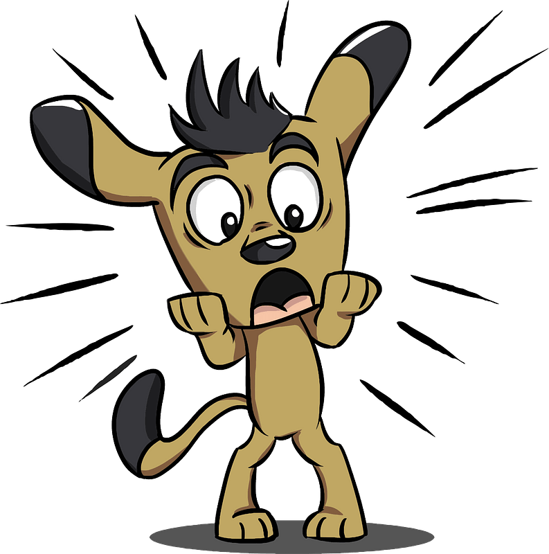 Scared Dog - Free vector clipart images on clipart library.com