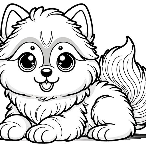 siberian husky coloring pages