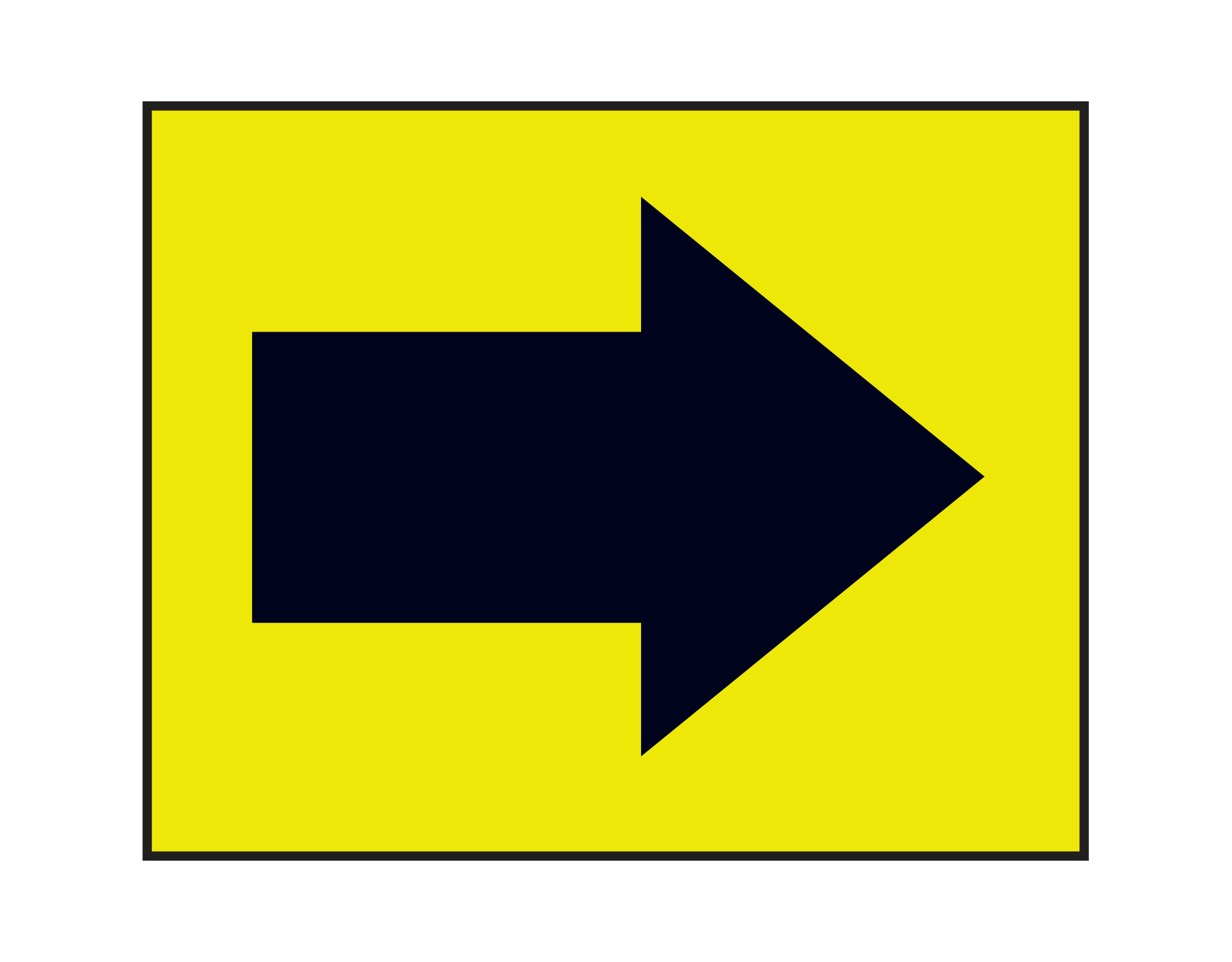 Small Arrow Event Sign | Running Imp - Running Imp