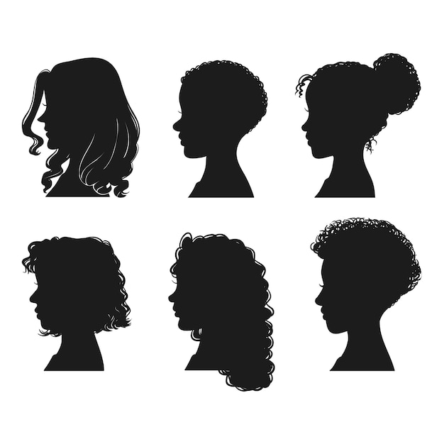 silhouette girl cliparts