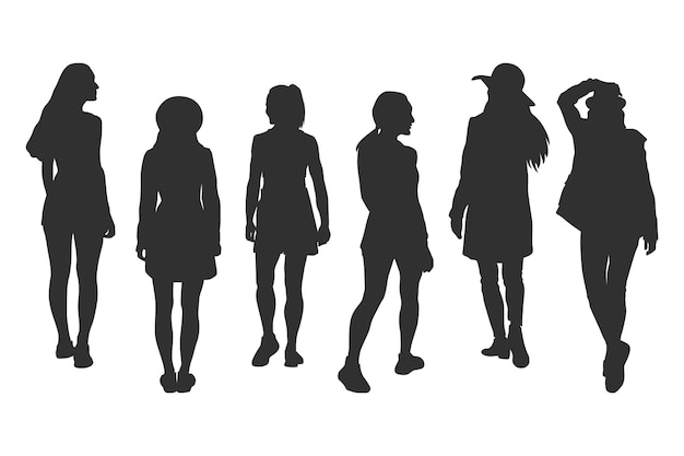 silhouette girls
