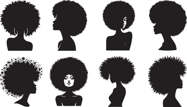silhouette of a black woman