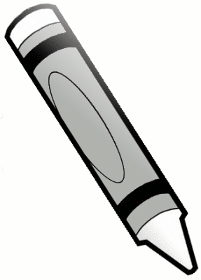 silver crayon cliparts