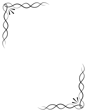 Printable Burgundy Simple Knot Page Border