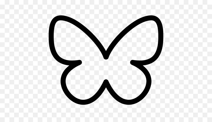 simple butterfly outline