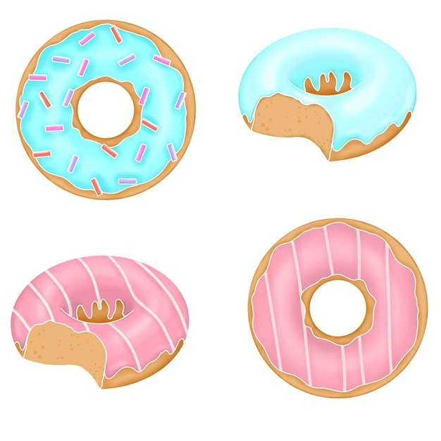 simple donut cliparts