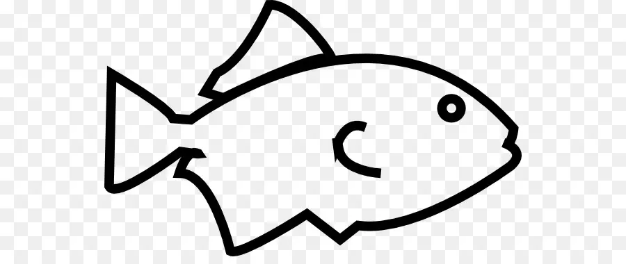 Fish Outline - Simple Fish Outline Drawing - CleanPNG / KissPNG