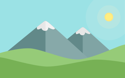 simple landscape cliparts