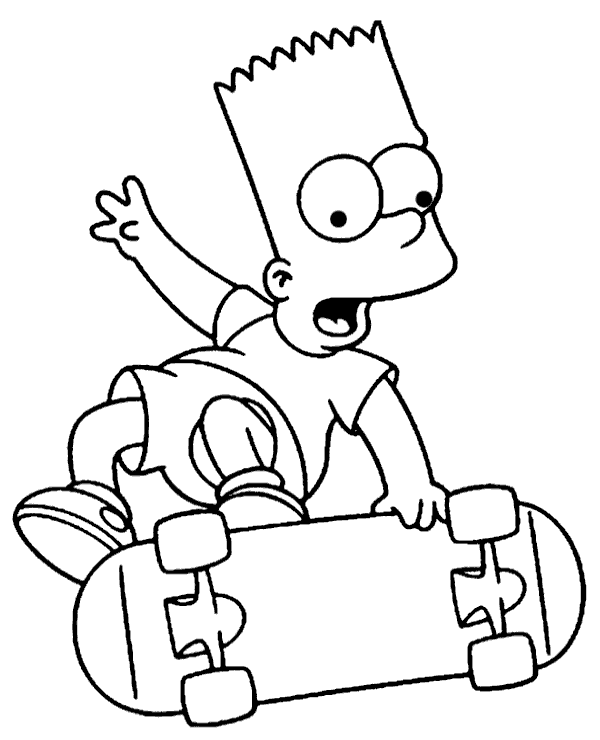 simpsons coloring page