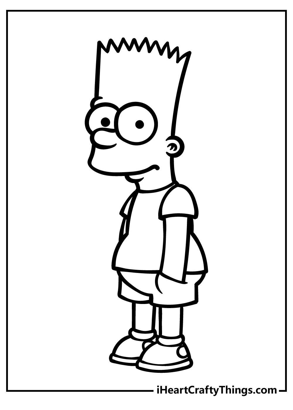 simpsons coloring page