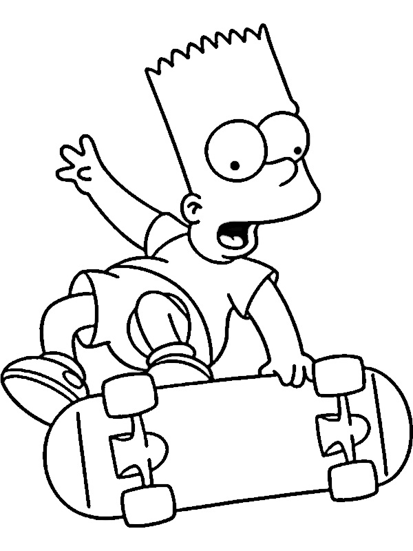 simpsons coloring pages to print
