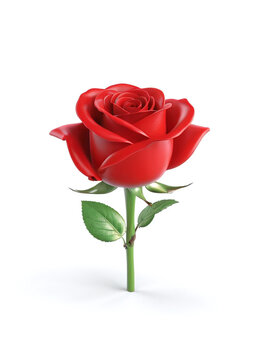 single rose clipart