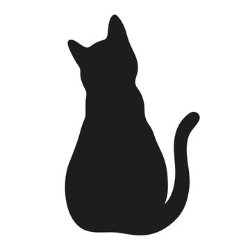 sitting cat silhouette