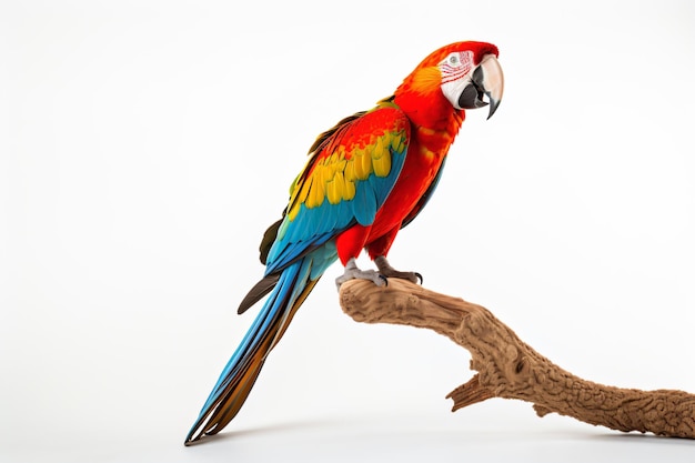 A parrot sitting on a branch of a tree | Premium AI-generated image