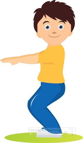 Fitness and Exercise Clipart-exercise boy performs situps