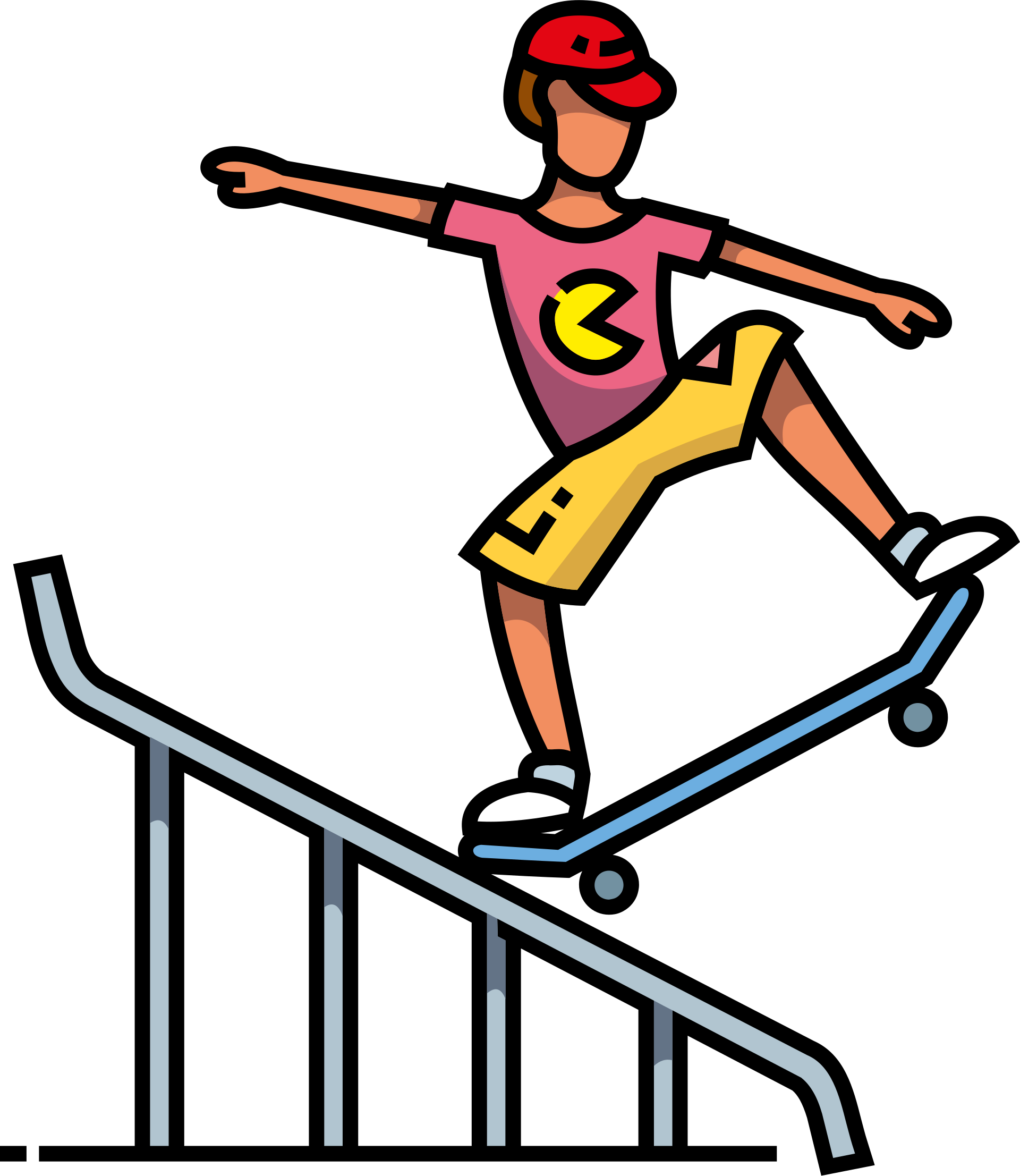 skateboarding cliparts borders