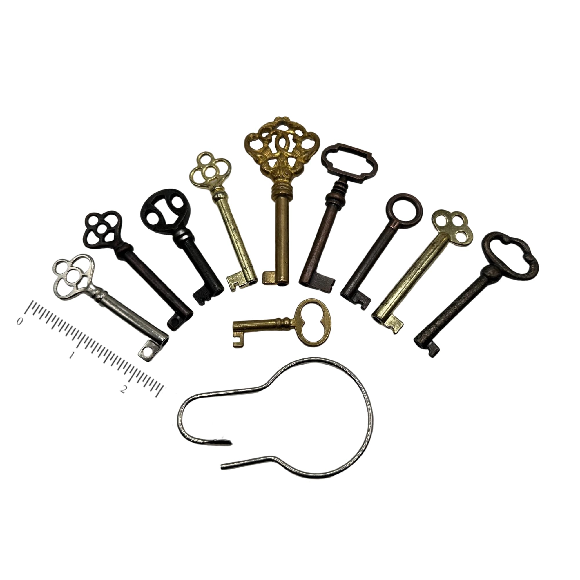Skeleton Key Set, 12 Keys Universal Replacement Skeleton Key Set for  Antique Dress, Chinese Cabinet, Antique Furniture and Old Locks on Cabinets  or ...