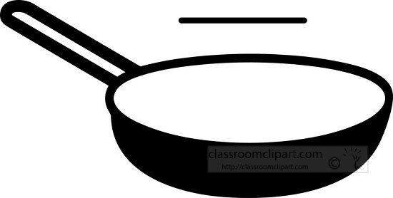 Home Ouline Clipart-skillet copy black outline clip art